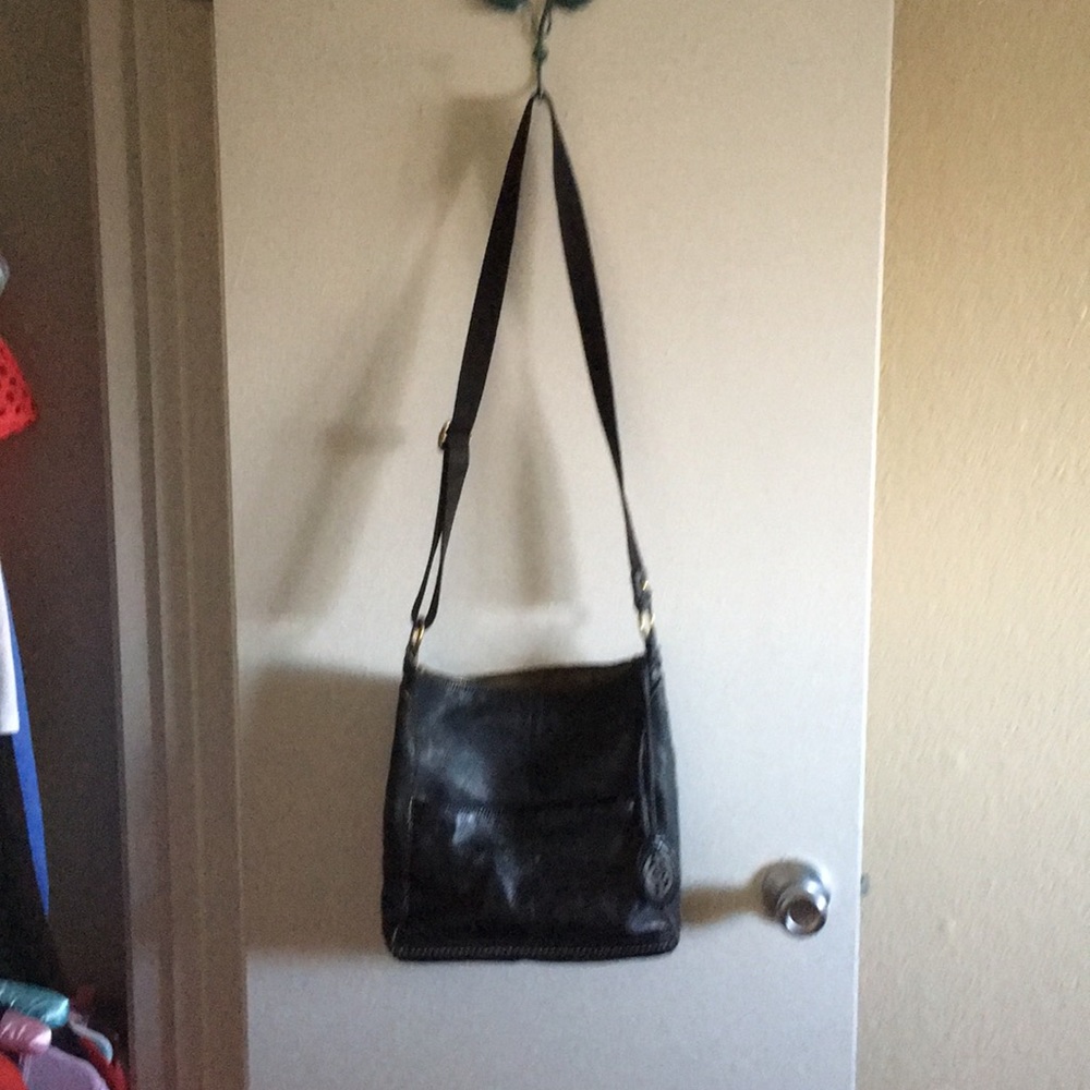 The Sak crossover purse leather